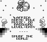 Les Schtroumpfs: Autour du Monde screenshot 2 for GameBoy